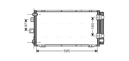 AVA QUALITY COOLING Kondenzátor klimatizácie TO5395D 1