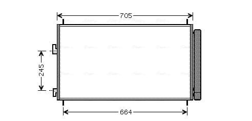 AVA QUALITY COOLING Kondenzátor klimatizácie TO5410D 1