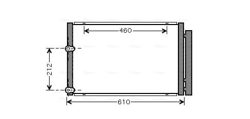 AVA QUALITY COOLING Kondenzátor klimatizácie TO5429D 1