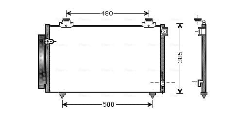 AVA QUALITY COOLING Kondenzátor klimatizácie TO5431D 1