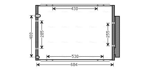 AVA QUALITY COOLING Kondenzátor klimatizácie TO5574D 1