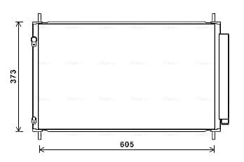 AVA QUALITY COOLING Kondenzátor klimatizácie TO5708D 1