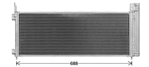 AVA QUALITY COOLING Kondenzátor klimatizácie TO5779D 1