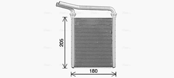 AVA QUALITY COOLING Výmenník tepla vnútorného kúrenia TO6770 1