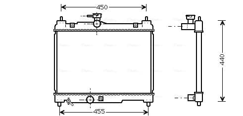 AVA QUALITY COOLING Chladič motora TOA2251 1