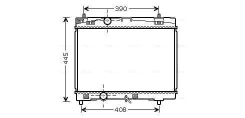 AVA QUALITY COOLING Chladič motora TOA2357 1