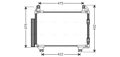 AVA QUALITY COOLING Kondenzátor klimatizácie TOA5404D 1