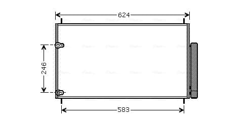 AVA QUALITY COOLING Kondenzátor klimatizácie TOA5405D 1