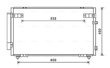 AVA QUALITY COOLING Kondenzátor klimatizácie TOA5621D 1