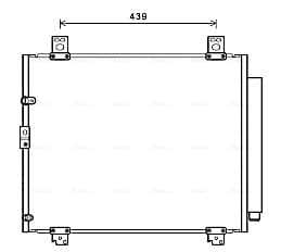 AVA QUALITY COOLING Kondenzátor klimatizácie TOA5690D 1