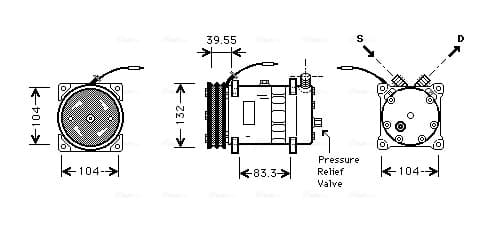 AVA QUALITY COOLING Kompresor klimatizácie UVAK113 1