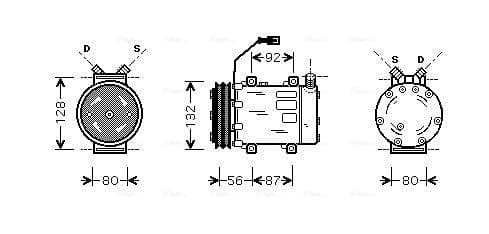 AVA QUALITY COOLING Kompresor klimatizácie UVAK120 1