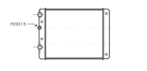 AVA QUALITY COOLING Chladič motora VN2129 1
