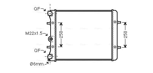AVA QUALITY COOLING Chladič motora VN2152 1