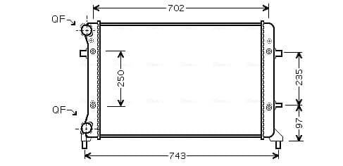 AVA QUALITY COOLING Chladič motora VN2204 1