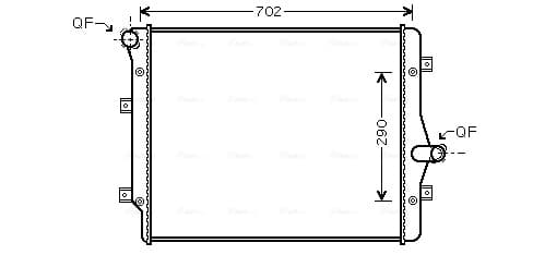 AVA QUALITY COOLING Chladič motora VN2208 1