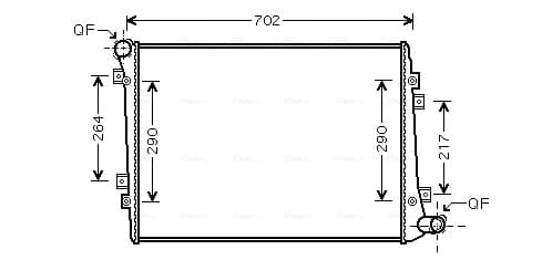 AVA QUALITY COOLING Chladič motora VN2224 1