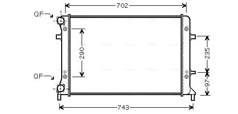 AVA QUALITY COOLING Chladič motora VN2228 1
