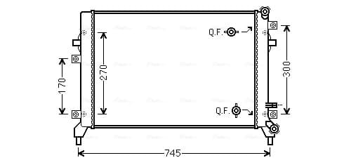 AVA QUALITY COOLING Chladič motora VN2295 1