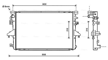 AVA QUALITY COOLING Chladič motora VNA2317 1