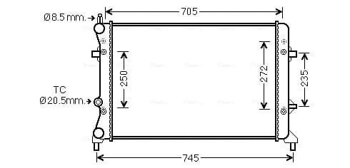AVA QUALITY COOLING Chladič motora VN2359 1