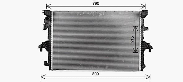 AVA QUALITY COOLING Chladič motora VN2436 1