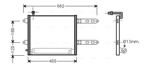 AVA QUALITY COOLING Kondenzátor klimatizácie VN5178D 1