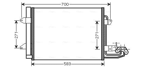 AVA QUALITY COOLING Kondenzátor klimatizácie VN5211D 1