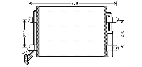 AVA QUALITY COOLING Kondenzátor klimatizácie VN5291D 1