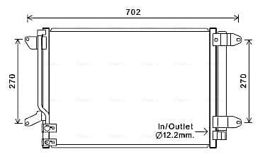 AVA QUALITY COOLING Kondenzátor klimatizácie VN5330D 1