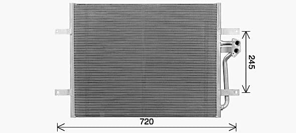 AVA QUALITY COOLING Kondenzátor klimatizácie VN5418 1