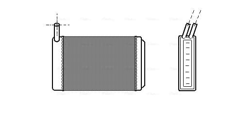 AVA QUALITY COOLING Výmenník tepla vnútorného kúrenia VN6061 1