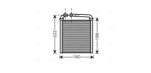 AVA QUALITY COOLING Výmenník tepla vnútorného kúrenia VNA6256 1