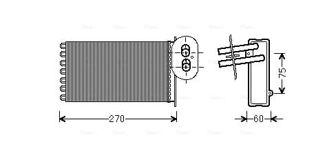 AVA QUALITY COOLING Výmenník tepla vnútorného kúrenia VN6296 1