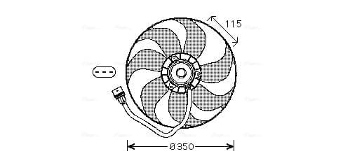 AVA QUALITY COOLING Ventilátor chladenia motora VN7521 1