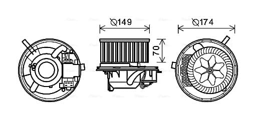 AVA QUALITY COOLING Vnútorný ventilátor VN8341 1