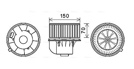 AVA QUALITY COOLING Vnútorný ventilátor VN8354 1