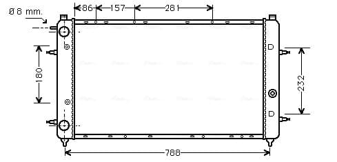AVA QUALITY COOLING Chladič motora VNA2114 1