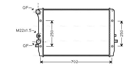 AVA QUALITY COOLING Chladič motora VNA2193 1