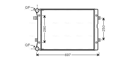 AVA QUALITY COOLING Chladič motora VNA2283 1