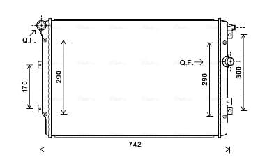 AVA QUALITY COOLING Chladič motora VNA2324 1