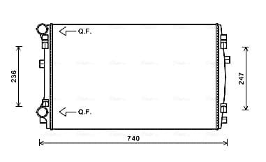 AVA QUALITY COOLING Chladič motora VNA2338 1