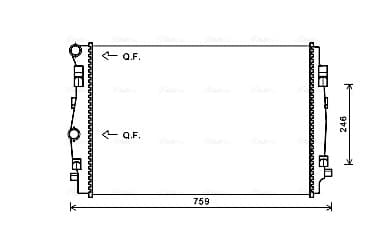 AVA QUALITY COOLING Chladič motora VNA2344 1