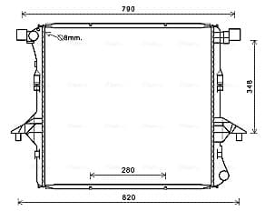 AVA QUALITY COOLING Chladič motora VNA2363 1