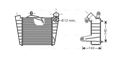 AVA QUALITY COOLING Chladič plniaceho vzduchu VNA4213 1