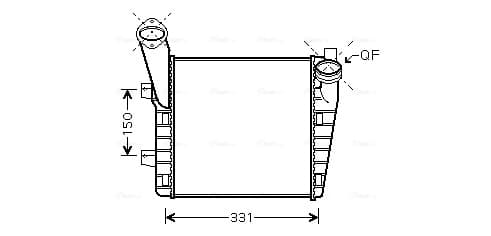 AVA QUALITY COOLING Chladič plniaceho vzduchu VNA4234 1