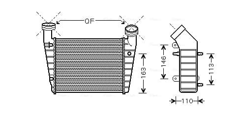 AVA QUALITY COOLING Chladič plniaceho vzduchu VNA4238 1