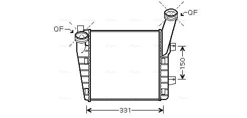 AVA QUALITY COOLING Chladič plniaceho vzduchu VNA4263 1