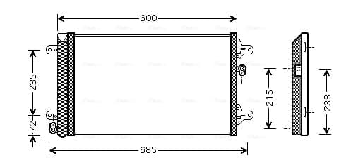AVA QUALITY COOLING Kondenzátor klimatizácie VNA5183D 1