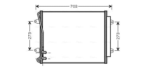 AVA QUALITY COOLING Kondenzátor klimatizácie VNA5226D 1
